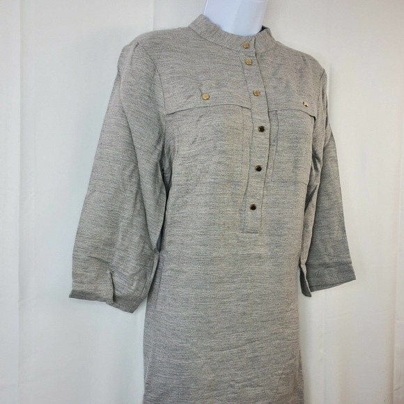 Lacoste Gray Sweatshirt Sweater Dress Tunic - Picture 6 of 12